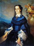 Adolfo Muller-Ury Portrait of the Baroness of Vassouras oil painting reproduction